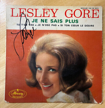 Lesley Gore Signed French EP “Je Ne Sais Plus” Mercury 126.150 MCE Rare