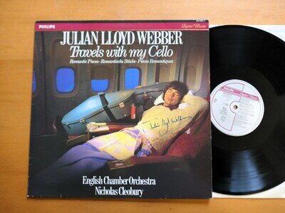 Julian Lloyd Webber SIGNED Vinyl LP Travels With My Cello Philips 412 231-1