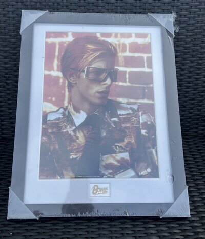 Framed Poster David Bowie - Glasses 35 x 45cm - New