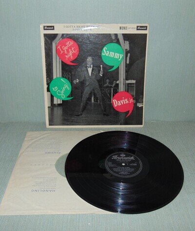 Sammy Davis Jr I Gotta Right To Swing LP 12" Vinyl Record Brunswick LAT8352 1960