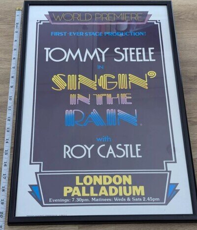 Original 1983 " Singing In The Rain " 1st Edition Poster - London Palladium