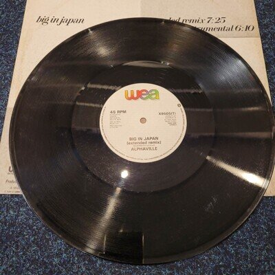 Alphaville Big In Japan 12" Vinyl Extended Remix UK 1984 WEA X9505T Maxi Single