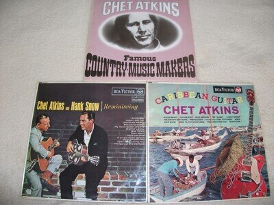 CHET ATKINS X 3 VARIOUS VINYL LP EXCELLENT