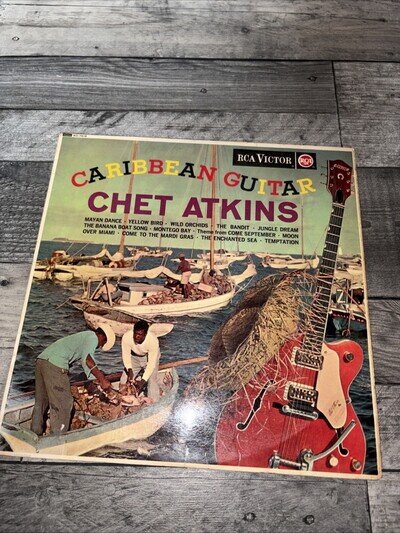 Chet Atkins - Caribbean Guitar - 12” Vinyl Record LP - 1962 RCA UK Mono RD-7519