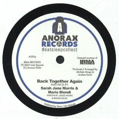 MORRIS, Sarah Jane/MARIO BIONDI - Back Together Again - Vinyl (7")