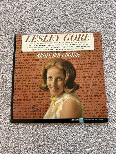Lesley Gore Boys Boys Boys LP Vinyl 1964 Mercury LP MG 20901