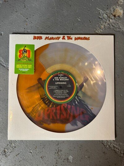 BOB MARLEY "Uprising" Limited Edition Liquid Sunshine Filled Vinyl SEALED #'d