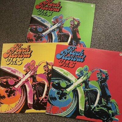 Rock Revival Vinyl Volumes 4 5 6 vinyl 1950s 1960s Rock n Roll 3x LPs VGC