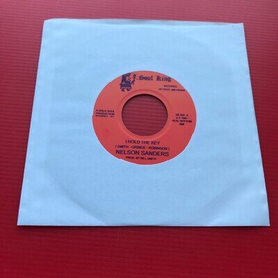 NELSON SANDERS I Hold The Key 1991 USA 7" vinyl single Soul King Northern 45