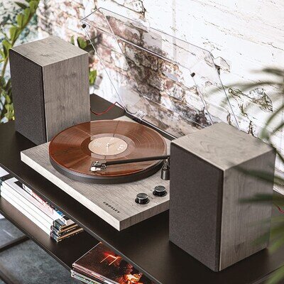 Crosley C62 Turntable & Speakers Black Bluetooth Vinyl Record Player RRP £249