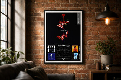 Depeche Mode VIOLATOR with Singles A3 Art Print. Print Poster Unframed.