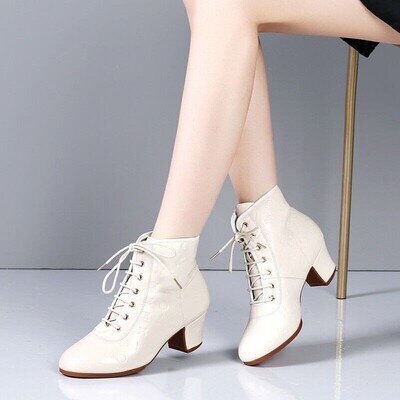 Boots Latin Ladies Women Jazz Ballroom Shoes Dance Dance Modern 5cm Tango Heeled