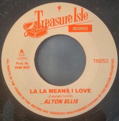 Alton Ellis / The Melodians - La La Means I Love / Passion Love (7", RE) (Very G