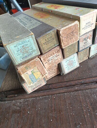 Job Lot of 16 Various Vintage Early Pianola Piano Rolls