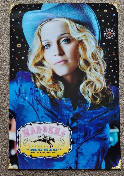 MADONNA MUSIC UK PROMO Only Original Wea In-Store Poster