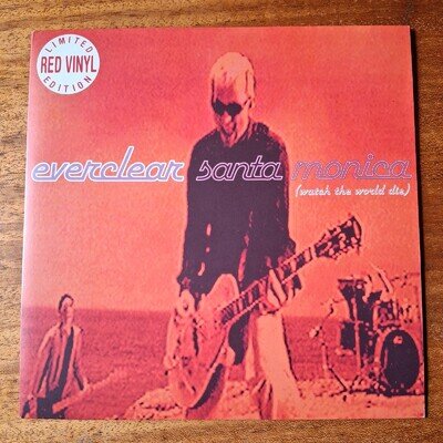 Everclear. Santander Monica. 7"Vinyl Record 1996 Limited Edition Red Vinyl.