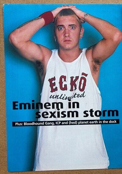 EMINEM ~ 2001 Full page UK magazine poster