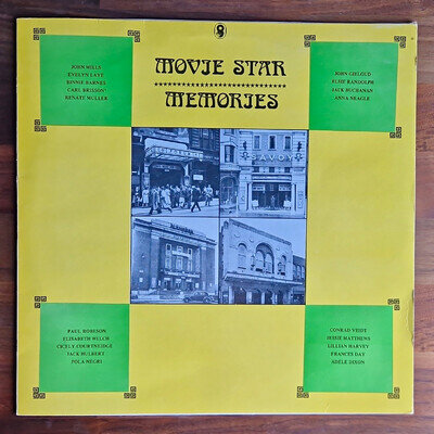 Movie Star Memories 12" Vinyl LP 1962 World Record Club Mono SH 217