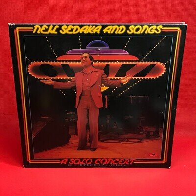 NEIL SEDAKA A Solo Concert Recorded Live At The Palladium 1977 double vinyl LP