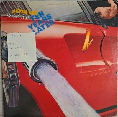 Alvin Lee Ten Years Later Rocket Fuel Vinyl Record VG+/G+ 2344103 1978