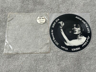 ADAM AND THE ANTS - THE B SIDES / EX+ UK 7" VINYL PICTURE DISC SINGLE DUNX 20