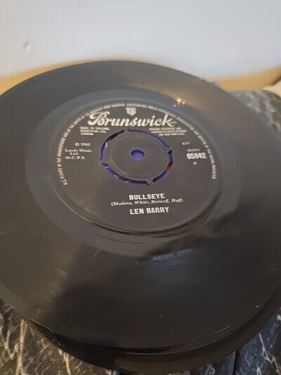 LEN BARRY - 1 2 3 / Bullseye 7” Vinyl Single 1965 Record Brunswick 05942 Vg+