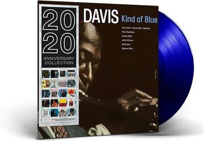 Miles Davis Kind of Blue 180 Gram Blue Vinyl LP New & Sealed Free UK P&P