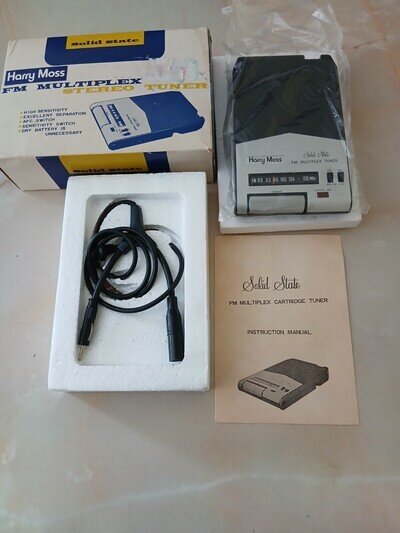 Vintage Harry Moss Solid State F M Multipex Stereo Tuner Opened Never Used