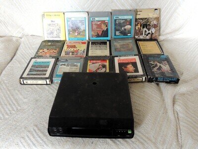 Superpex Vintage 8-Track Tape PLayer/Radio WIth 8 track Cassettes