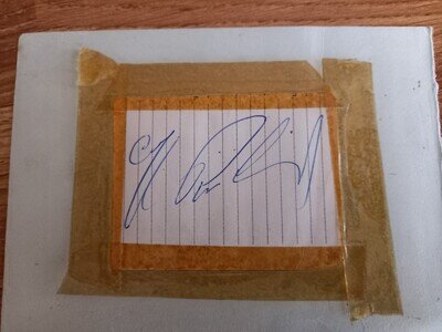 Cliff Richard autograph from the 1960's