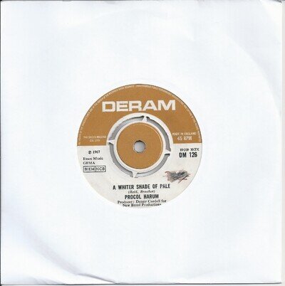 Procol Harum - A Whiter Shade Of Pale 7" 45rpm Vinyl Single 1967
