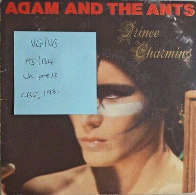 Adam And The Ants Prince Charming Vinyl Record VG/VG CBS A1408 1981
