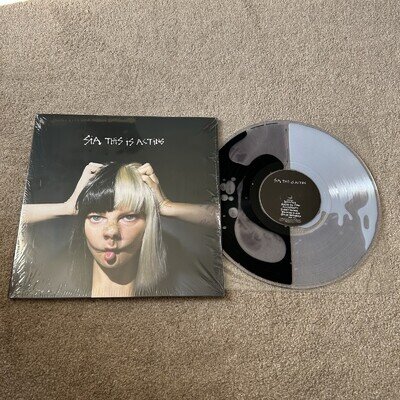 Sia – This Is Acting Vinyl Record SEALED Black/White LIQUID FILLED Bad World