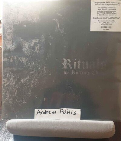 Rotting Christ - Rituals, Vinyl Lp record 2016 Limited edition double Clear
