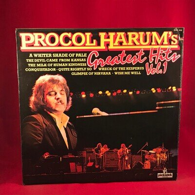 PROCOL HARUM Greatest Hits Vol 1 1978 UK Vinyl LP A Whiter Shade Of Pale Best of