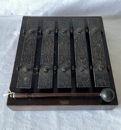 VGC Antique Deagan Door Plate Dinner Chime Model 500 5 Tone Xylophone + Beater