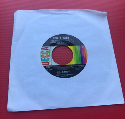 LEN BARRY Like A Baby 1966 USA 7" vinyl single 45 record original Happiness