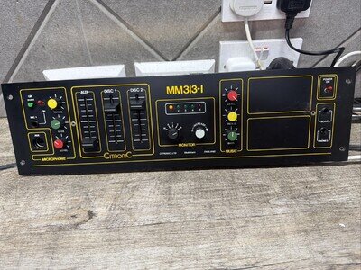 Citronic MM313-1 DJ MIXER retro, vintage, disco, Tested Working