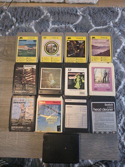 Job Lot 13 Vintage 8-track tapes