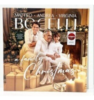 Andrea Bocelli - A Family Christmas (Blue Vinyl )(+2 Extra Songs) [VINYL]