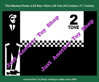 Ska 2 Tone A3 Size Poster Skinhead The Specials Selecter Madness