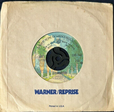 JAMES TAYLOR 'STEAMROLLER' 7'' SINGLE WARNER BROS. RECORDS GWB7144 1970 US PRESS