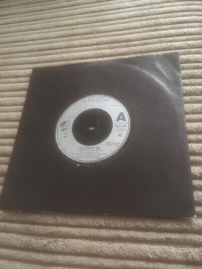 Cliff Richard Sarah Brightman All I Ask Of You UK 7" 1986 POSP802 Polydor