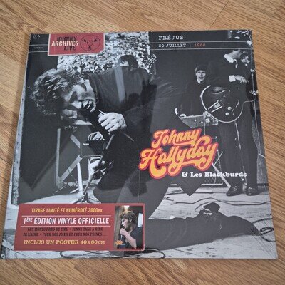 JOHNNY HALLYDAY-LIVE FREJUS 30 JUILLET 1966-EU LP 2022-LIMITED 3000-NEW & SEALED