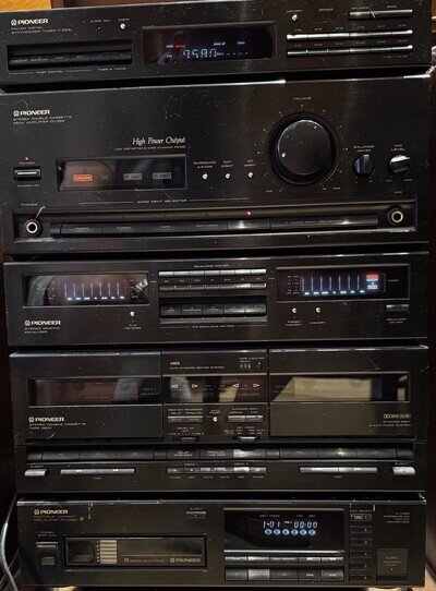 Pioneer Z93 Complete Hi-Fi System Remote Speakers Equaliser CD Cassette Japan