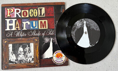 PROCOL HARUM - A Whiter Shade Of Pale : 7" Vinyl Single Ltd Ed - 40 Years 2007