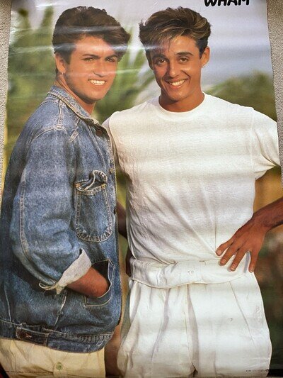 Wham George Michael Authentic 1980’s Poster Original 100cm x 68cm