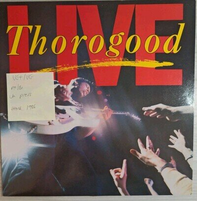 George Thorogood & The Destroyers Live Vinyl Record VG+/VG FA3211 1986