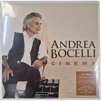 Andrea Bocelli Cinema 2LP 180gsm Limited Edition Sealed Vinyl Record Soundtrack