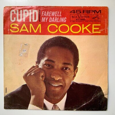 SAM COOKE - CUPID - WITH PICTURE SLEEVE RCA 7883. VG+